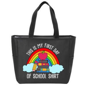 This Is My First Day Of School Zip Tote Bag