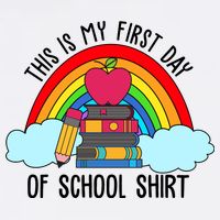 This Is My First Day Of School Garment-Dyed Sweatshirt