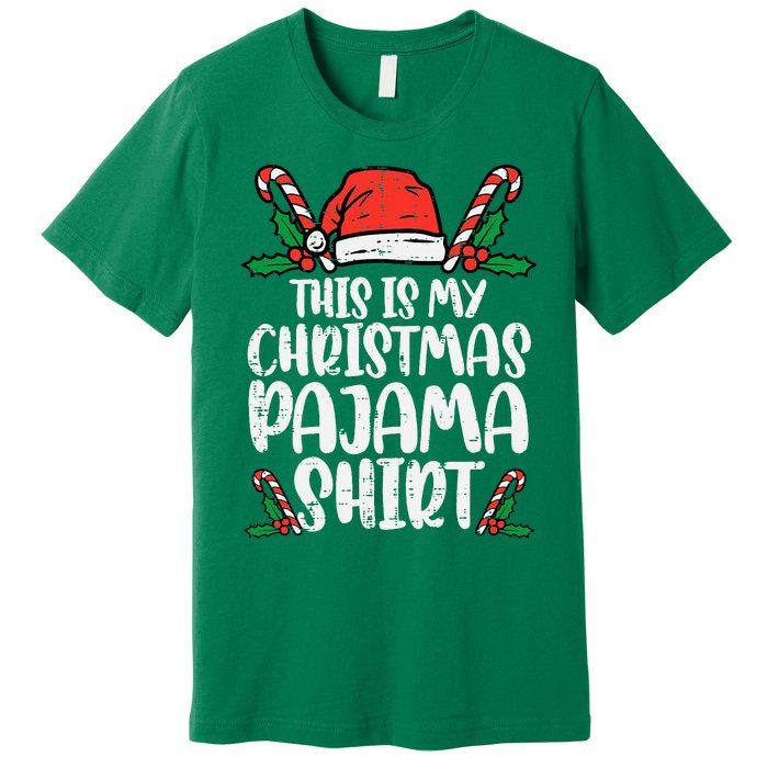 This Is My Christmas Pajama Funny Xmas Pjs Premium T-Shirt