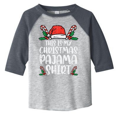 This Is My Christmas Pajama Funny Xmas Pjs Toddler Fine Jersey T-Shirt