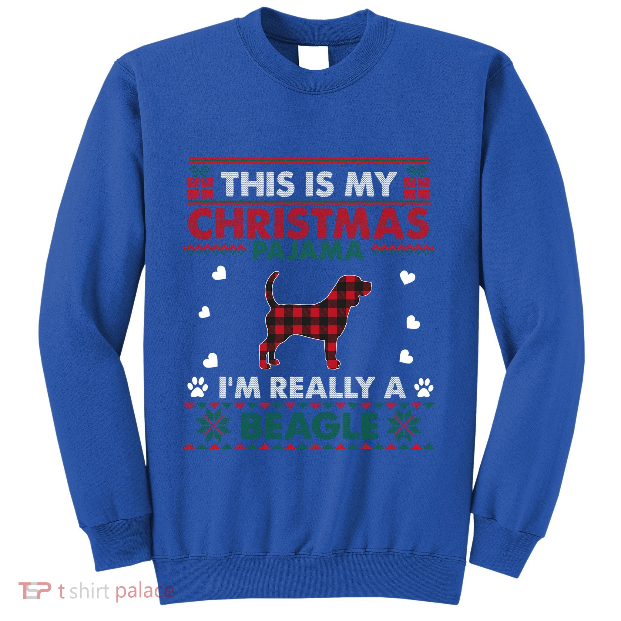 This Is My Christmas Pajama Beagle Cute Dog Owner Christmas Gift Sweatshirt