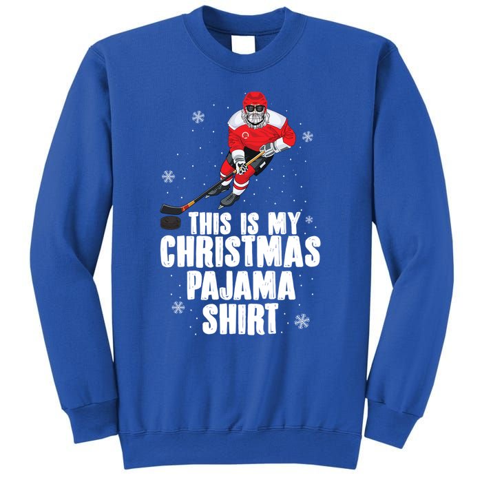 This Is My Christmas Pajama Gift Funny Ice Hockey Santa Gift Sweatshirt