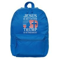 Trump Is My President American Flag Great Gift 16 in Basic Backpack