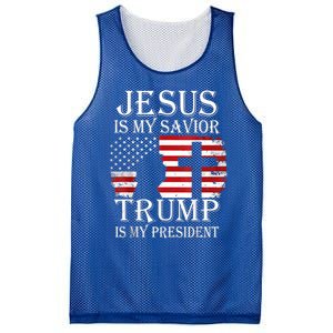 Trump Is My President American Flag Great Gift Mesh Reversible Basketball Jersey Tank