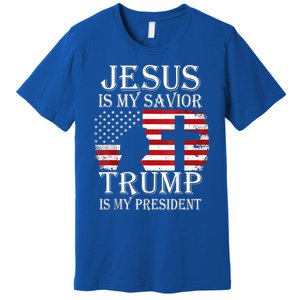 Trump Is My President American Flag Great Gift Premium T-Shirt