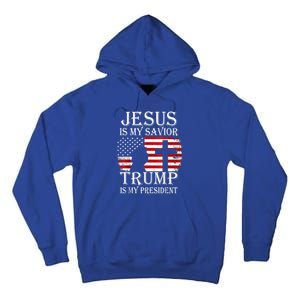 Trump Is My President American Flag Great Gift Tall Hoodie