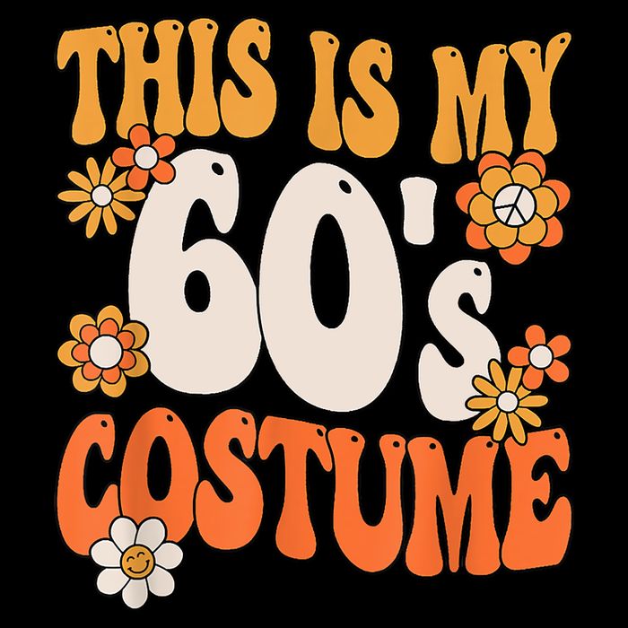 This Is My 60's Costume Hippy 60s Party Outfit Groovy Hippie Button