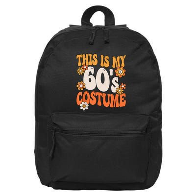 This Is My 60's Costume Hippy 60s Party Outfit Groovy Hippie 16 in Basic Backpack