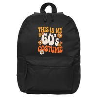 This Is My 60's Costume Hippy 60s Party Outfit Groovy Hippie 16 in Basic Backpack