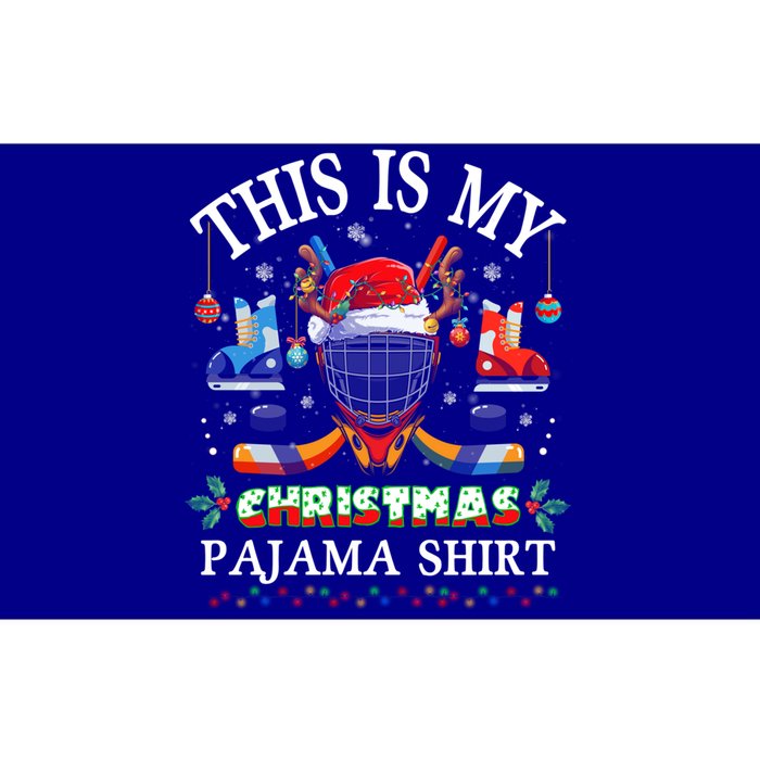 This Is My Christmas Pajama For Hockey Lover Cool Gift Bumper Sticker