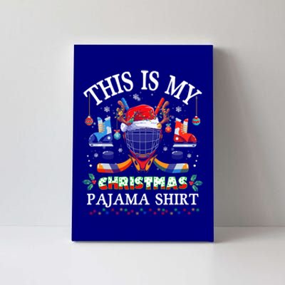 This Is My Christmas Pajama For Hockey Lover Cool Gift Canvas