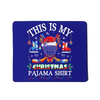 This Is My Christmas Pajama For Hockey Lover Cool Gift Mousepad