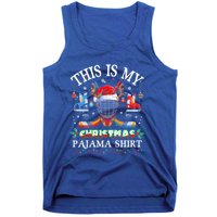 This Is My Christmas Pajama For Hockey Lover Cool Gift Tank Top