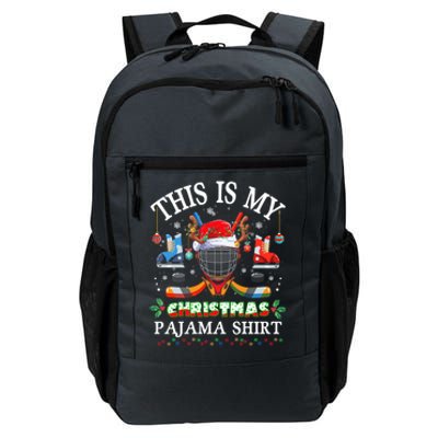 This Is My Christmas Pajama For Hockey Lover Cool Gift Daily Commute Backpack