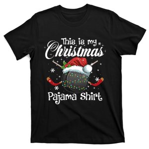 This Is My Christmas Pajama Xmas Hockey Family Matching T-Shirt