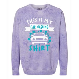 This Is My Car Washing Auto Detailing Car Detailer Colorblast Crewneck Sweatshirt