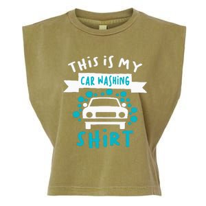 This Is My Car Washing Auto Detailing Car Detailer Garment-Dyed Women's Muscle Tee