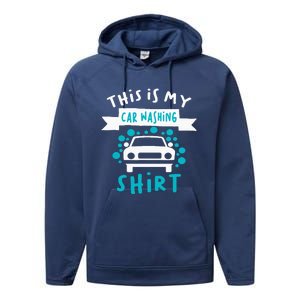 This Is My Car Washing Auto Detailing Car Detailer Performance Fleece Hoodie