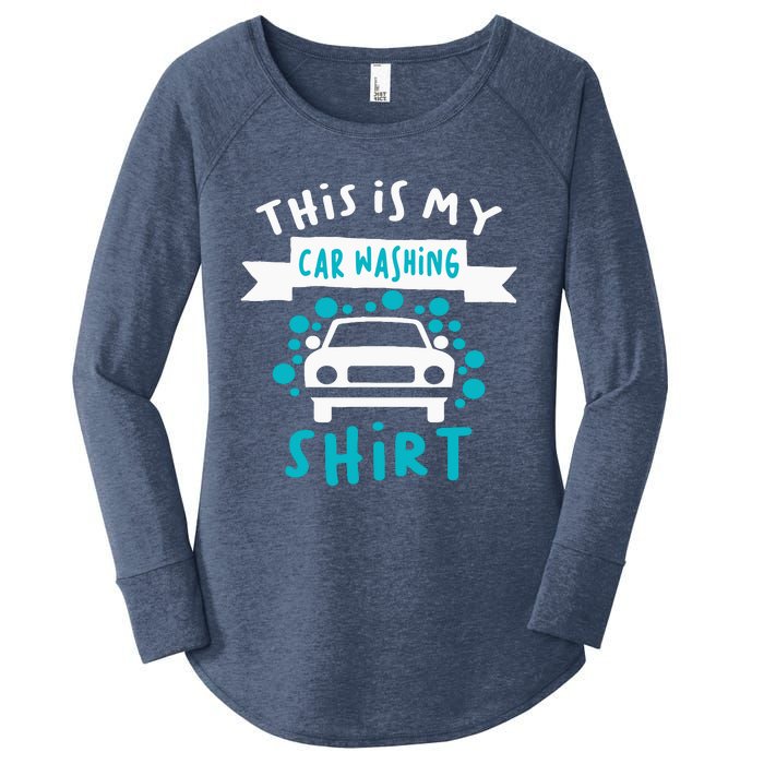 This Is My Car Washing Auto Detailing Car Detailer Women's Perfect Tri Tunic Long Sleeve Shirt