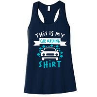 This Is My Car Washing Auto Detailing Car Detailer Women's Racerback Tank