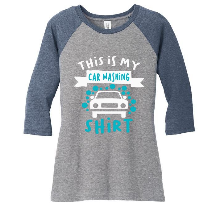 This Is My Car Washing Auto Detailing Car Detailer Women's Tri-Blend 3/4-Sleeve Raglan Shirt