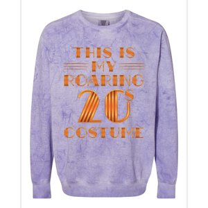 This Is My Roaring 20s Costume Twenties Art Deco Halloween Colorblast Crewneck Sweatshirt