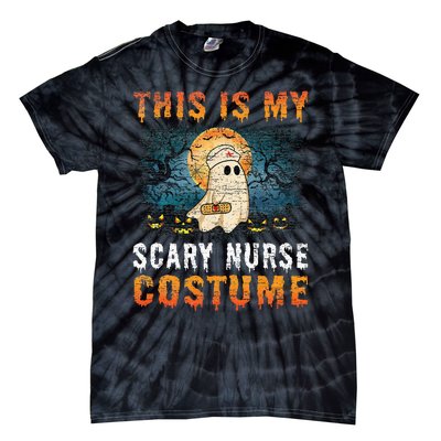 This Is My Scary Nurse Costume Fun Halloween Tie-Dye T-Shirt