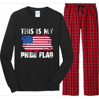 This Is My Pride Flag USA American 4th Of July Patriotic Day Long Sleeve Pajama Set