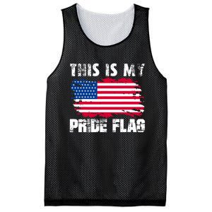 This Is My Pride Flag USA American 4th Of July Patriotic Day Mesh Reversible Basketball Jersey Tank