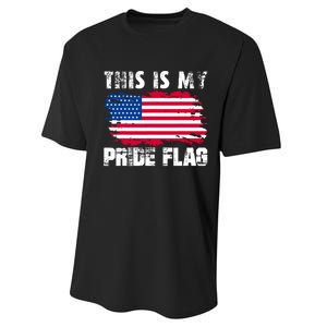 This Is My Pride Flag USA American 4th Of July Patriotic Day Performance Sprint T-Shirt