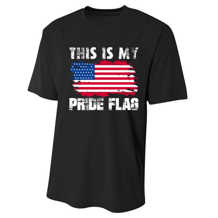 This Is My Pride Flag USA American 4th Of July Patriotic Day Performance Sprint T-Shirt