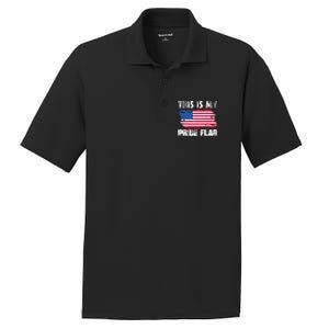 This Is My Pride Flag USA American 4th Of July Patriotic Day PosiCharge RacerMesh Polo