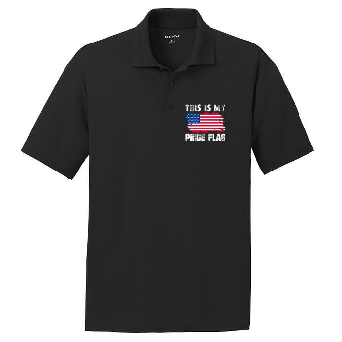 This Is My Pride Flag USA American 4th Of July Patriotic Day PosiCharge RacerMesh Polo