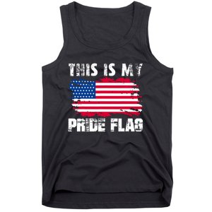 This Is My Pride Flag USA American 4th Of July Patriotic Day Tank Top