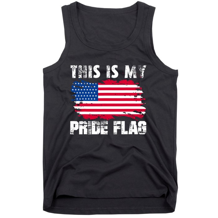 This Is My Pride Flag USA American 4th Of July Patriotic Day Tank Top