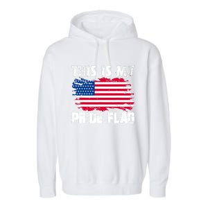 This Is My Pride Flag USA American 4th Of July Patriotic Day Garment-Dyed Fleece Hoodie