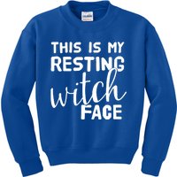 This Is My Resting Witch Face Funny Halloween Gift Kids Sweatshirt