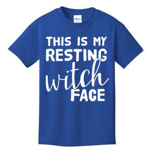 This Is My Resting Witch Face Funny Halloween Gift Kids T-Shirt