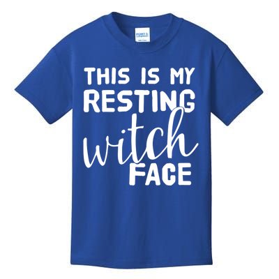 This Is My Resting Witch Face Funny Halloween Gift Kids T-Shirt