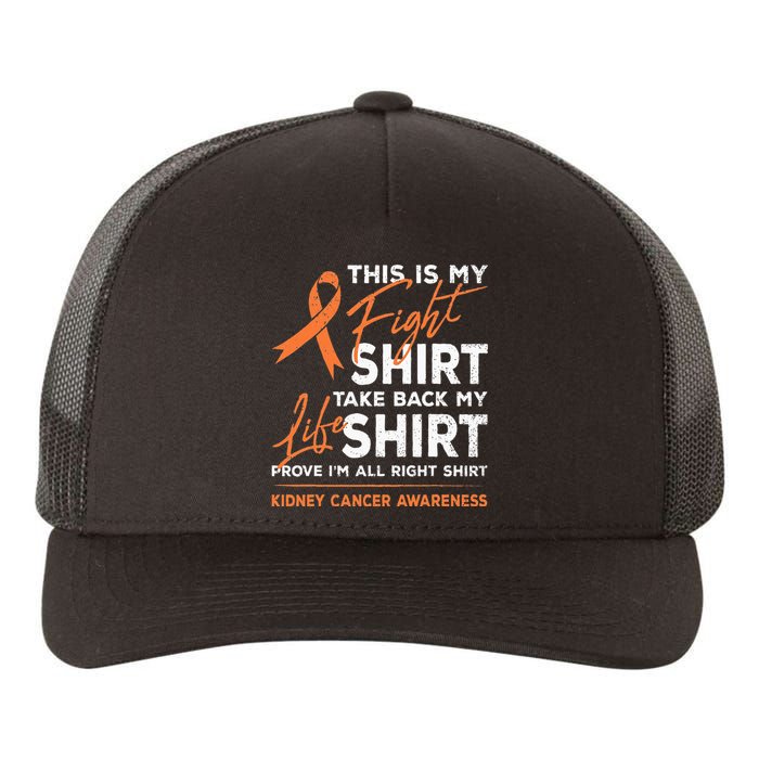 This Is My Fight Kidney Cancer Awareness Month Ribbon Yupoong Adult 5-Panel Trucker Hat