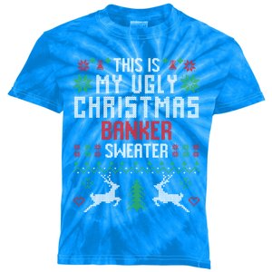 This Is My Ugly Christmas Banker Swea Kids Tie-Dye T-Shirt