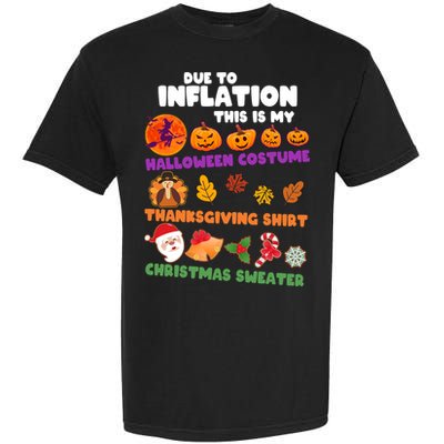 This Is My Halloween Costume Thanksgiving And Christmas Sweater Garment-Dyed Heavyweight T-Shirt