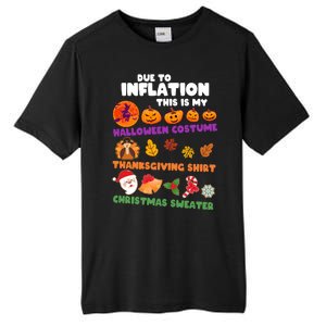 This Is My Halloween Costume Thanksgiving And Christmas Sweater Tall Fusion ChromaSoft Performance T-Shirt