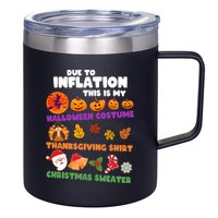 This Is My Halloween Costume Thanksgiving And Christmas Sweater 12oz Stainless Steel Coffee Mug
