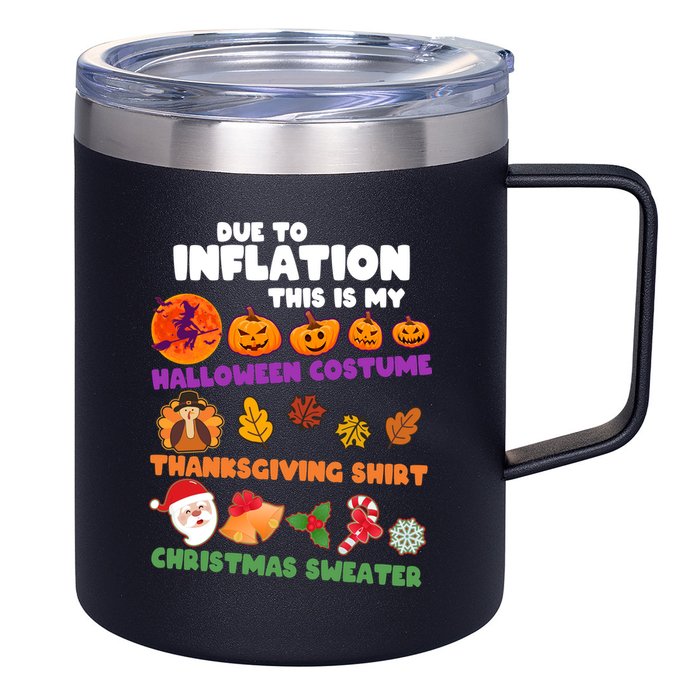 This Is My Halloween Costume Thanksgiving And Christmas Sweater 12oz Stainless Steel Coffee Mug