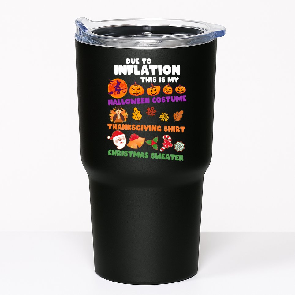 This Is My Halloween Costume Thanksgiving And Christmas Sweater Tumbler