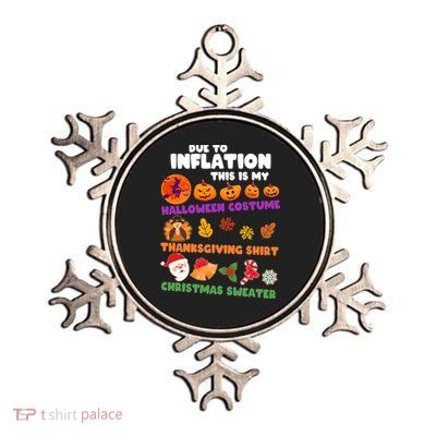 This Is My Halloween Costume Thanksgiving And Christmas Sweater Metallic Star Ornament