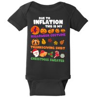 This Is My Halloween Costume Thanksgiving And Christmas Sweater Baby Bodysuit