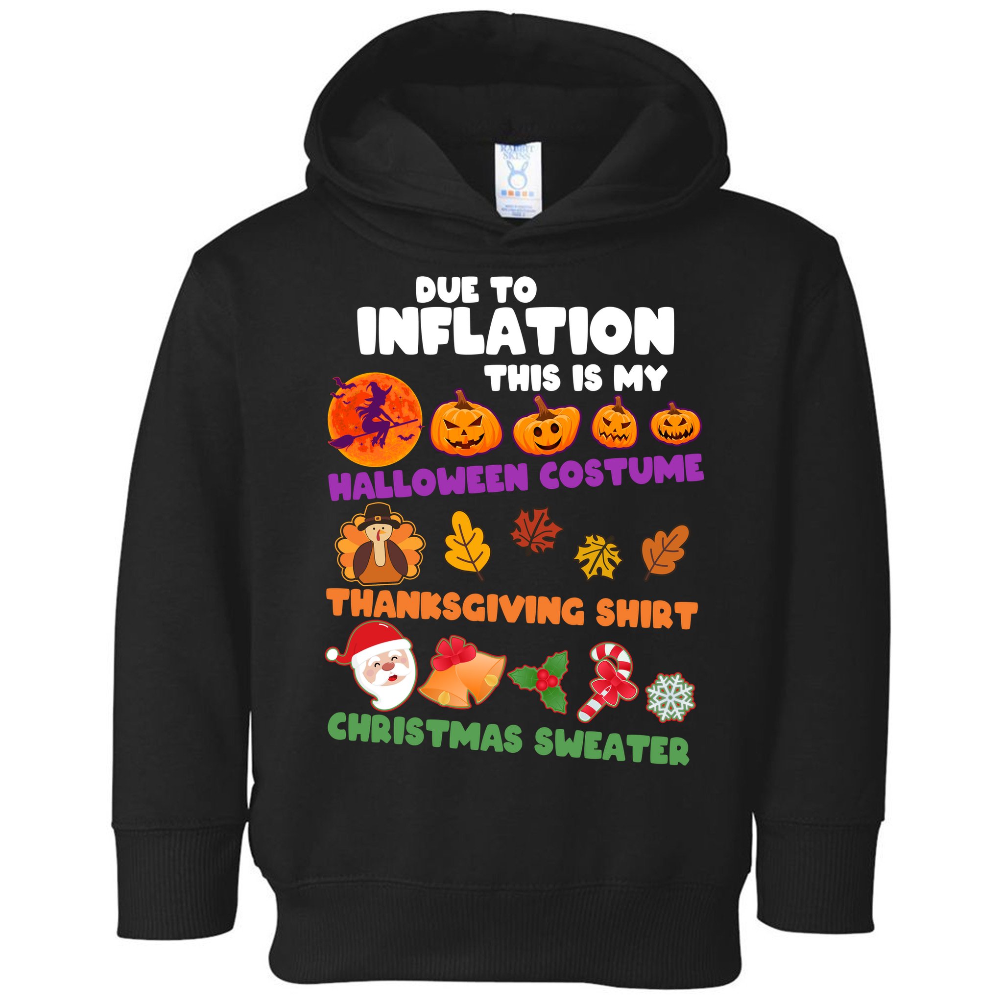 This Is My Halloween Costume Thanksgiving And Christmas Sweater Toddler Hoodie