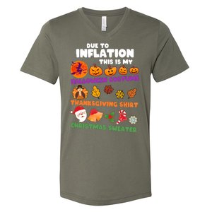 This Is My Halloween Costume Thanksgiving And Christmas Sweater V-Neck T-Shirt